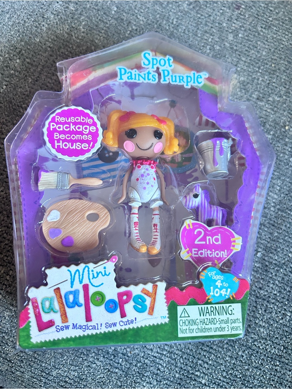 Lalaloopsy Mini Doll Spot Paints Purple Retired